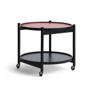 Brdr. Krüger - Tray Table - 60cm - Black Painted Beech SORT/ RØD BRETT thumbnail