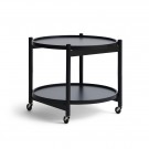 Brdr. Krüger - Tray Table - 60cm - Black Painted Beech SORT/ HVIT BRETT thumbnail