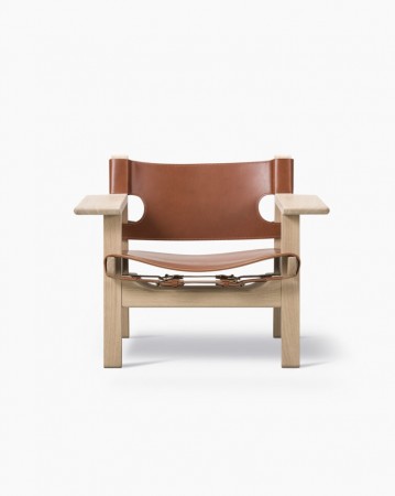 Fredericia- The Spanish Chair, såpe eik / cognac