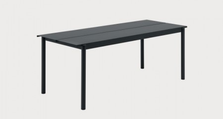 Muuto -  LINEAR STEEL TABLE 200 X 75 CM BLACK