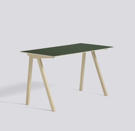 Hay - cph 90 skrivebord eik/ grønn linoleum