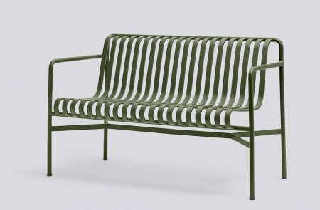 Hay  - Palissade / dining bench  armrest, olive